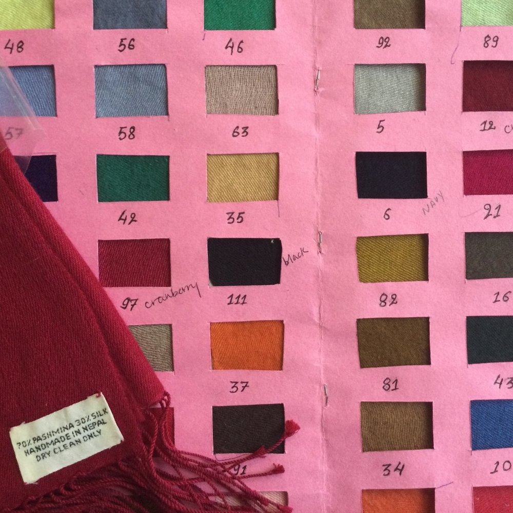 Authentic Nepali pashmina - wine